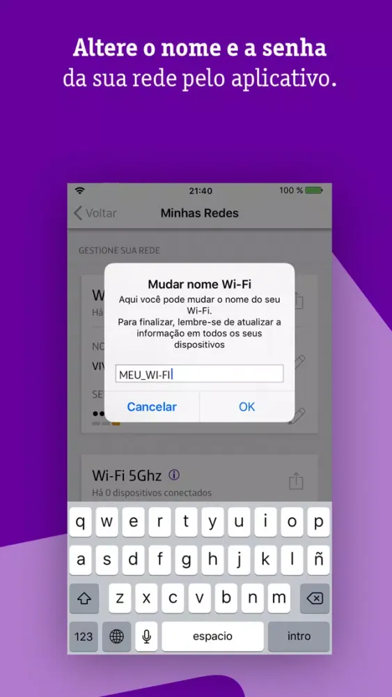 Ảnh chụp màn hình của Vivo Smart Wi-Fi