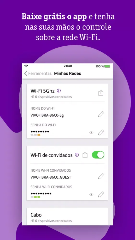 Ảnh chụp màn hình của Vivo Smart Wi-Fi