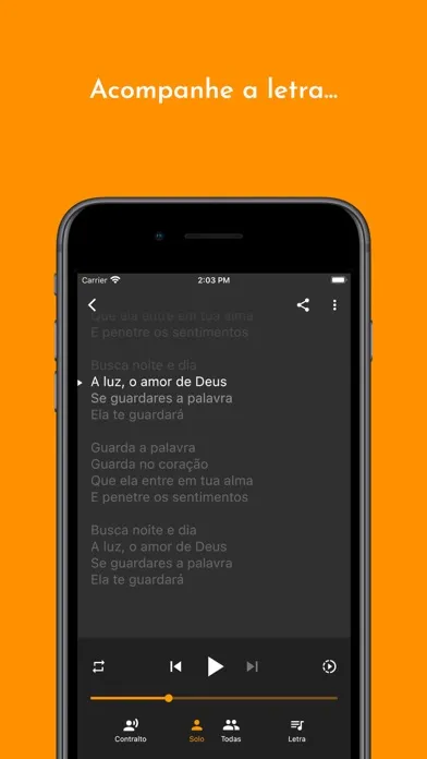 Capturas de tela do Vocals