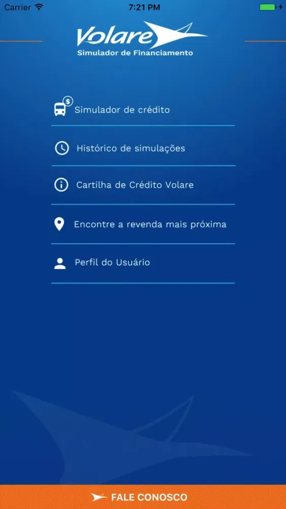Volare Simulador Financiamento Screenshots