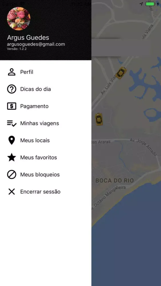 Скриншоты OnTaxi Cliente