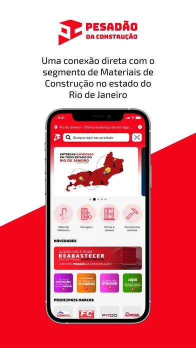 Capturas de tela do Pesadão da Construção