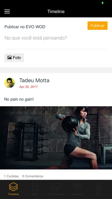 Zrzuty ekranu EVO WOD