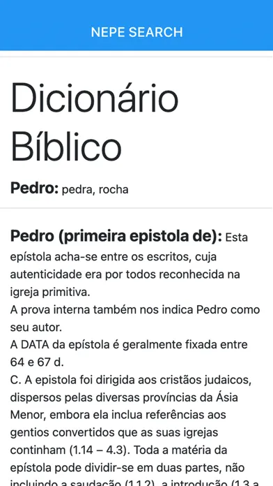 Nepe Search Screenshots