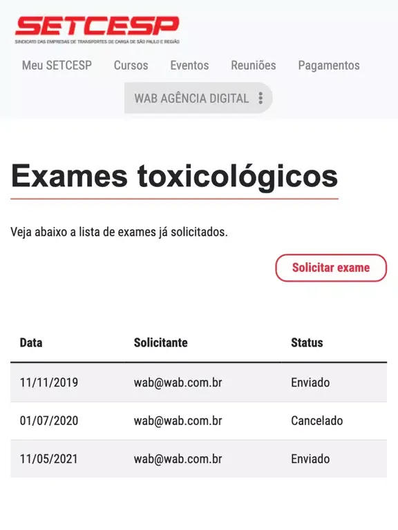 Capturas de pantalla de SETCESP iPad 