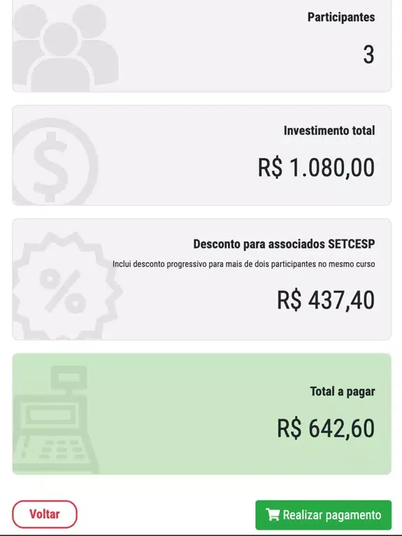 Capturas de pantalla de SETCESP iPad 