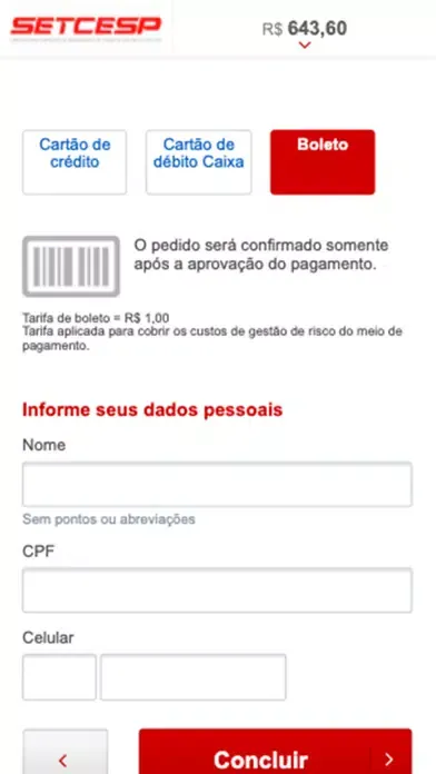 Capturas de pantalla de SETCESP