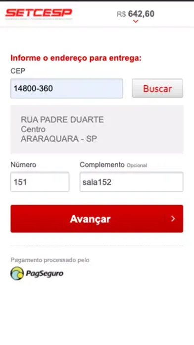 Capturas de pantalla de SETCESP
