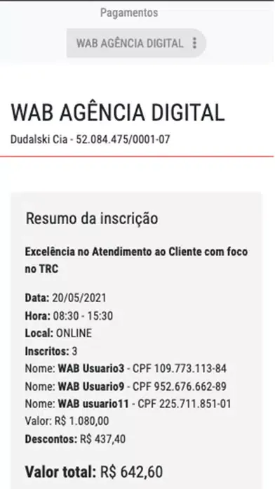Capturas de pantalla de SETCESP