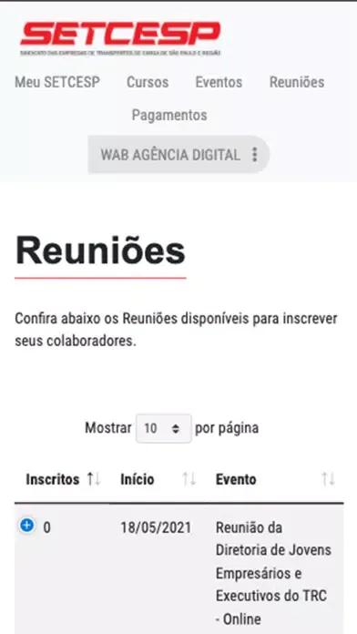 Capturas de pantalla de SETCESP