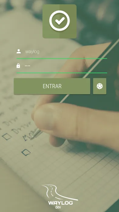 Capturas de tela do WayLog Checklist