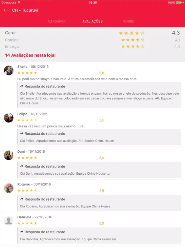 Delivery China House iPad  স্ক্রিনশট