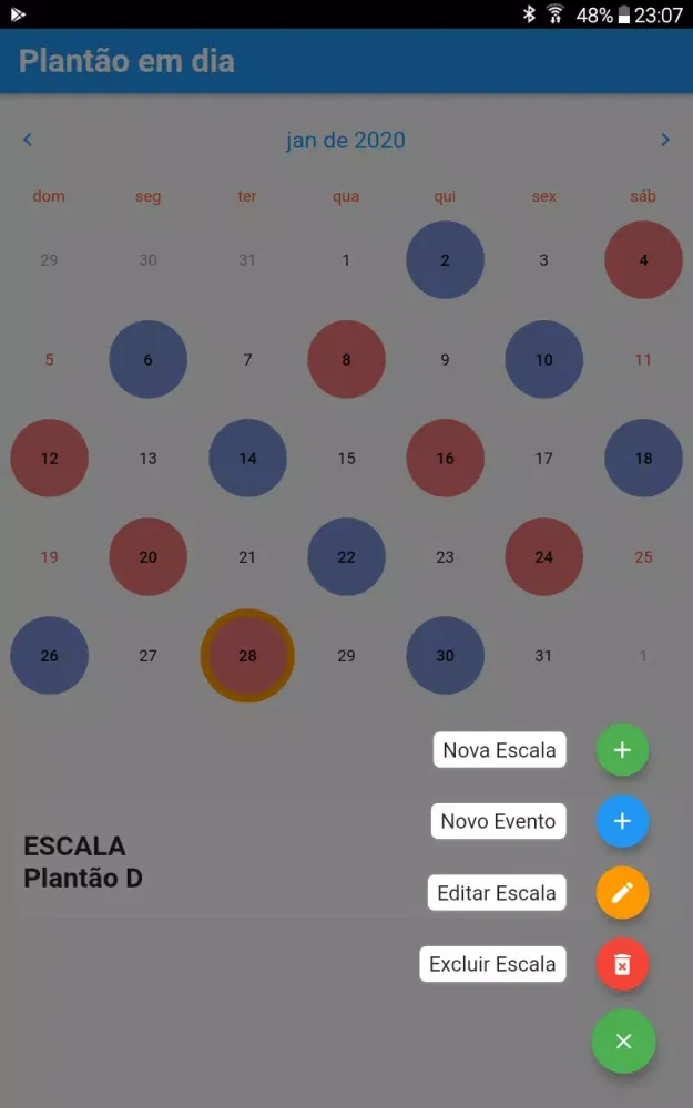 Plantão em dia应用截图