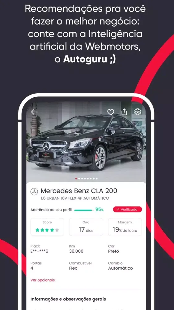 Ảnh chụp màn hình của Cockpit Estoque