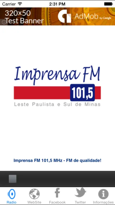 ภาพหน้าจอของ Imprensa FM