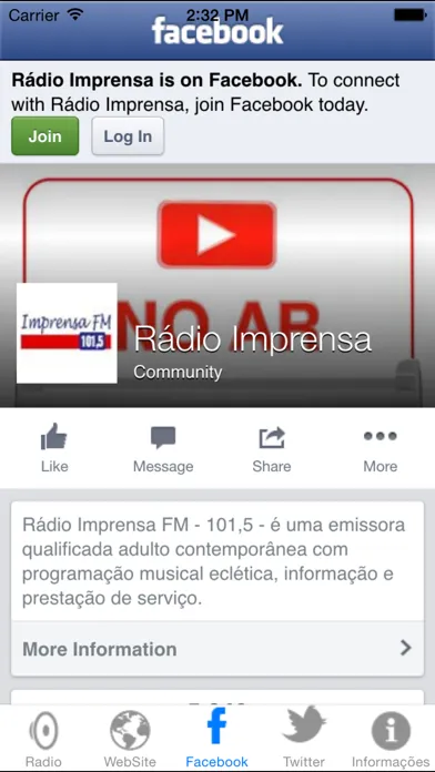 ภาพหน้าจอของ Imprensa FM