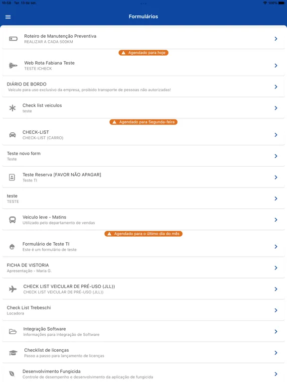 iCheck - WebRota iPad  Ekran Görüntüleri