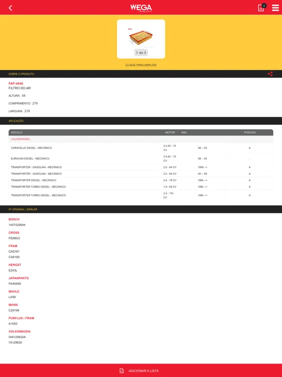 Wega Motors iPad 应用截图