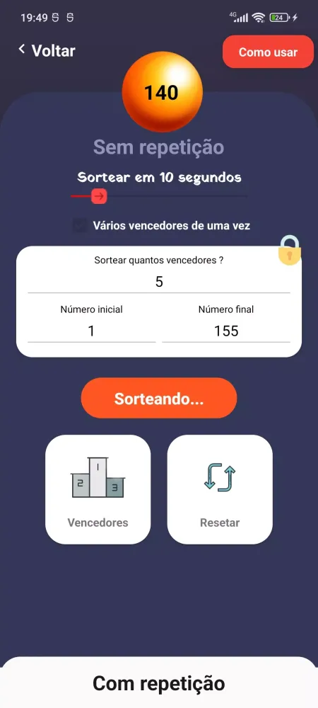 Sorteador应用截图