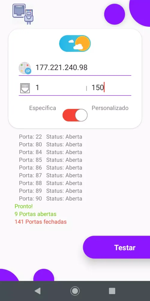 Testa porta应用截图