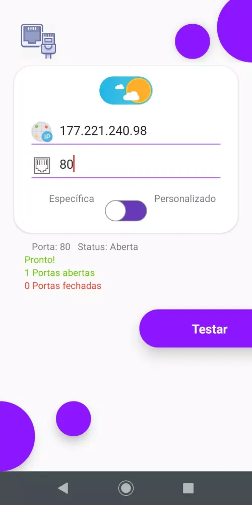 Testa porta应用截图