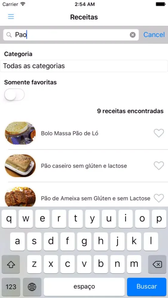 Receitas sem glúten应用截图