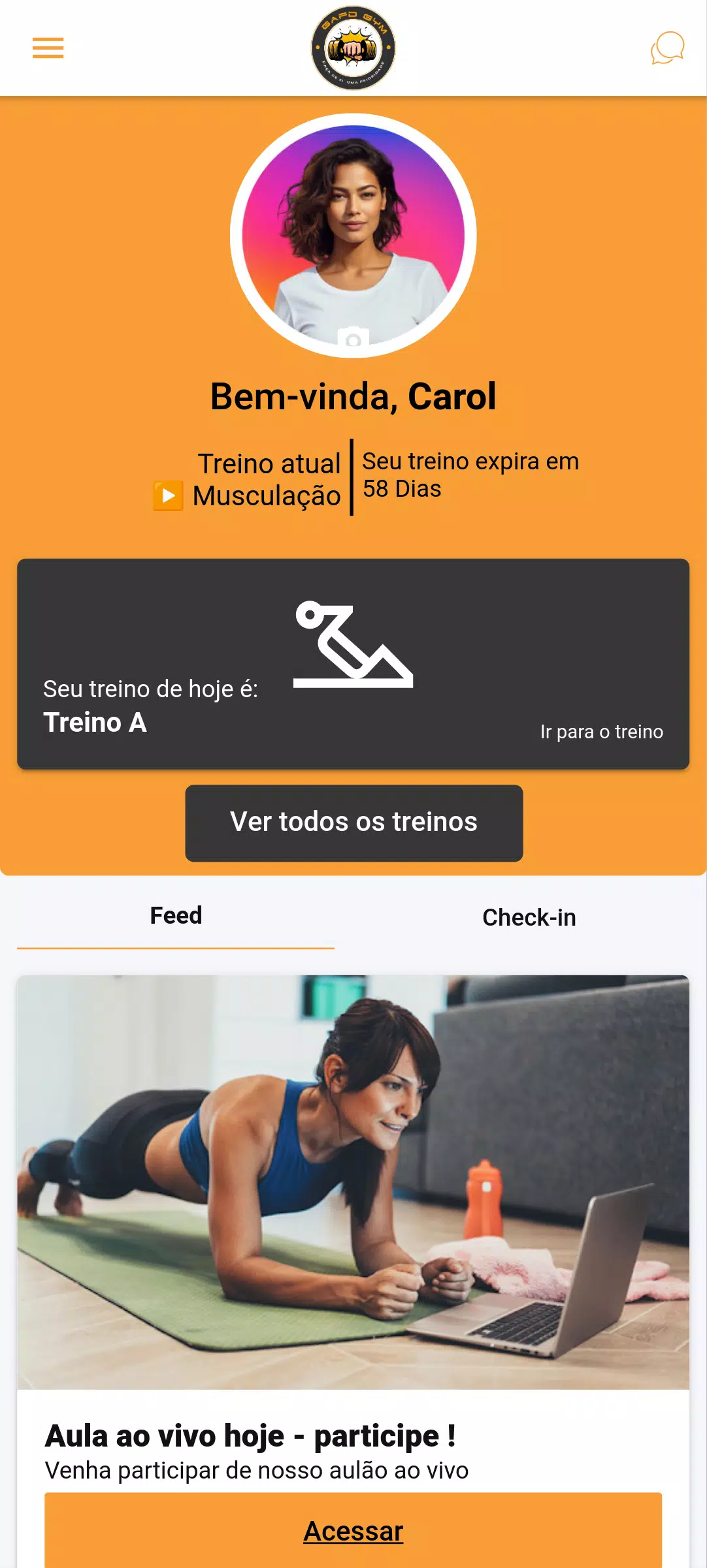 GAFD GYM Screenshots