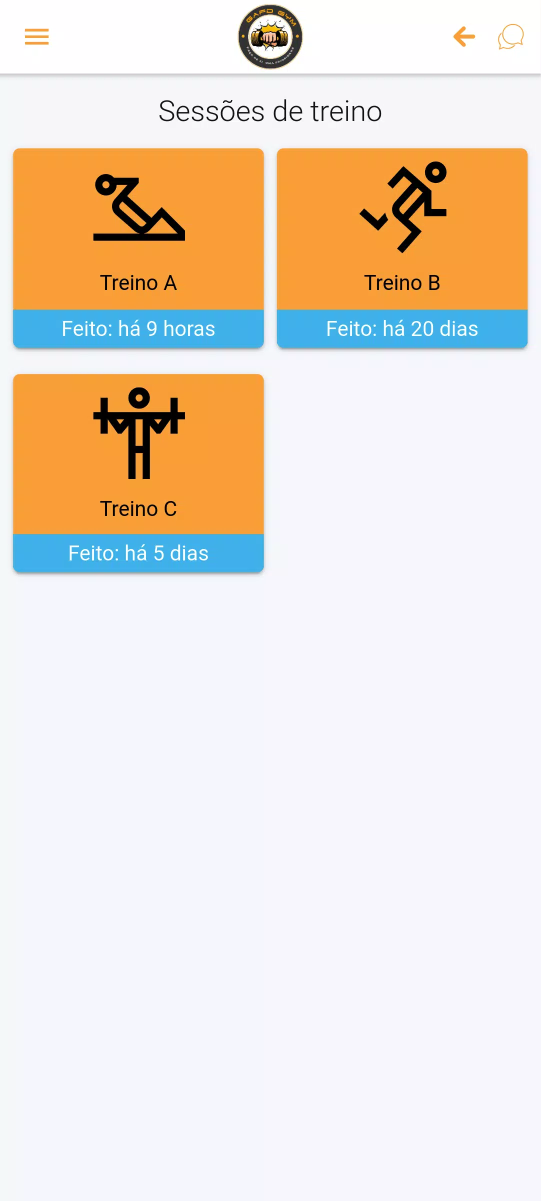 GAFD GYM Screenshots