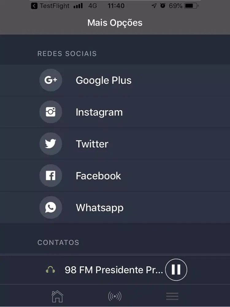 Capturas de pantalla de 98 FM - Presidente Prudente iPad 