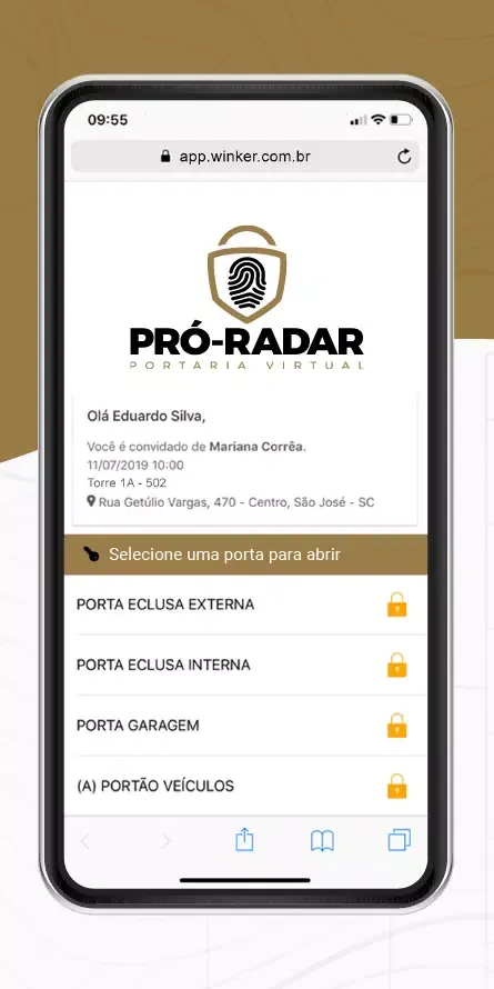 Ảnh chụp màn hình của Pró-Radar Portaria Virtual