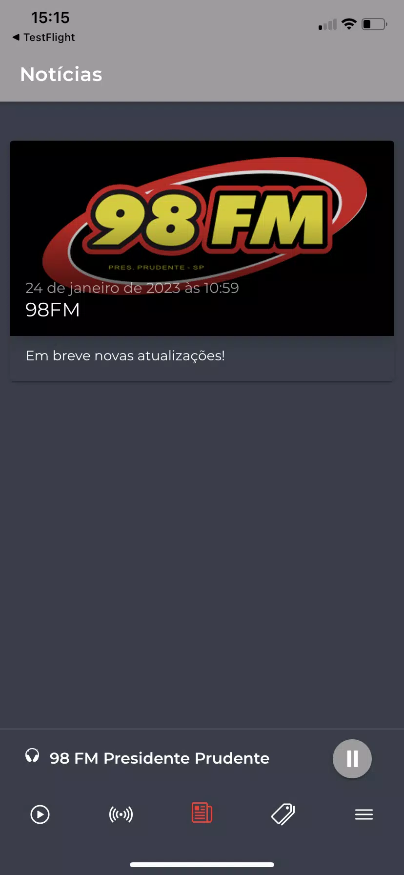 98 FM - Presidente Prudente Screenshots