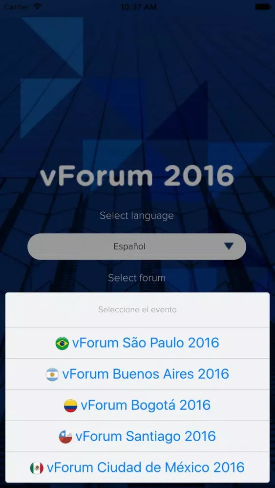 Capturas de pantalla de vForum 2016