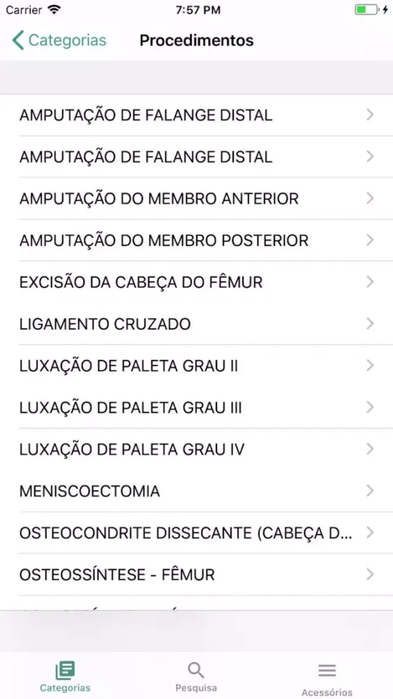 Procedimentos Veterinários Screenshots