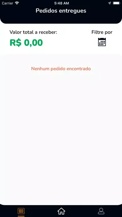 Capturas de tela do Levi Entregadores