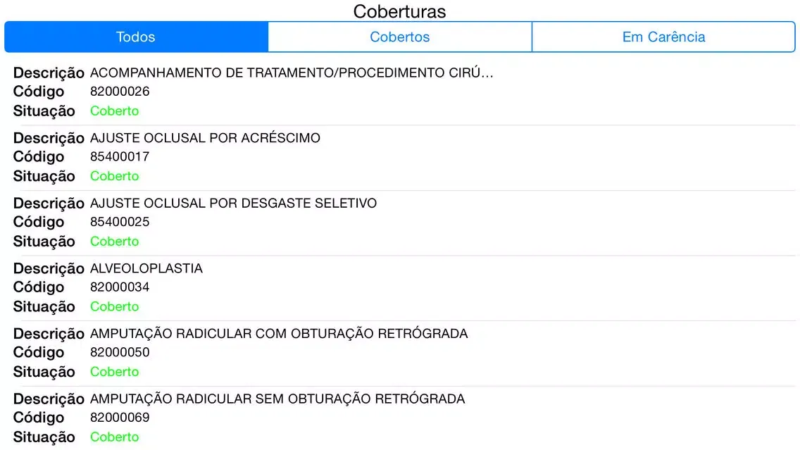 Prevident Usuário Screenshots