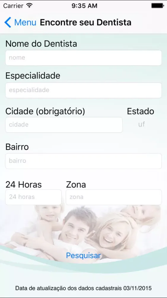 Prevident Usuário Screenshots
