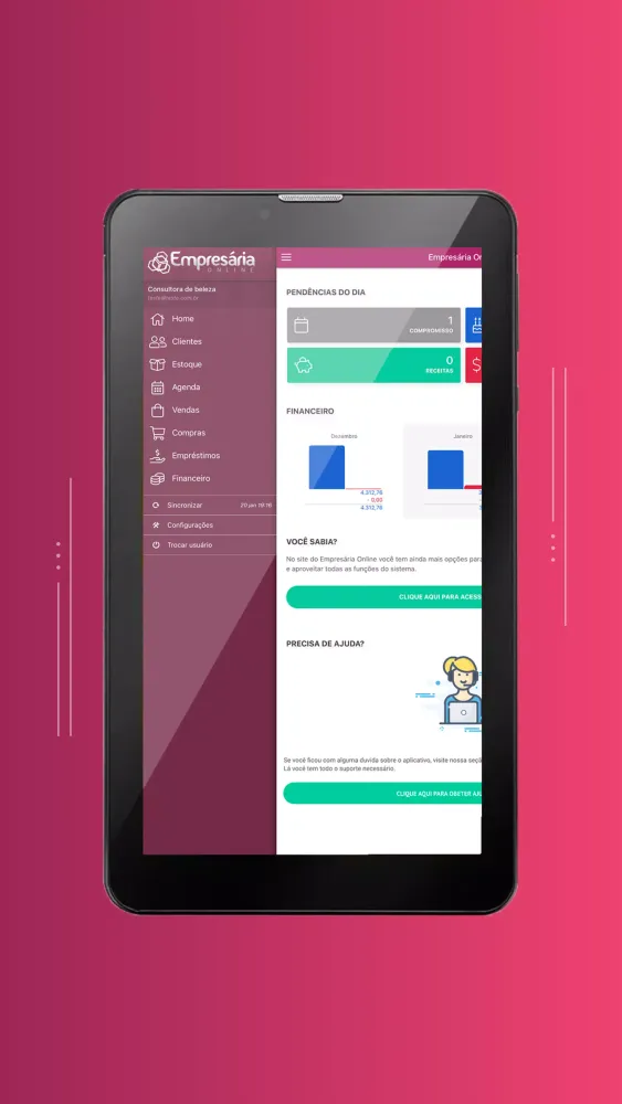 Empresária Online Screenshots