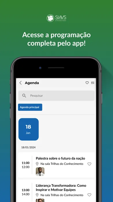 Capturas de pantalla de SIAVS 2024
