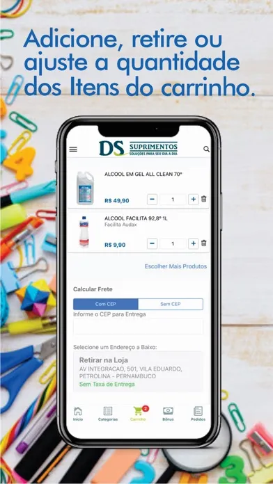 ภาพหน้าจอของ DS Suprimentos