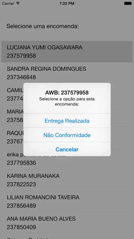 TEX Baixa Mobile Screenshots