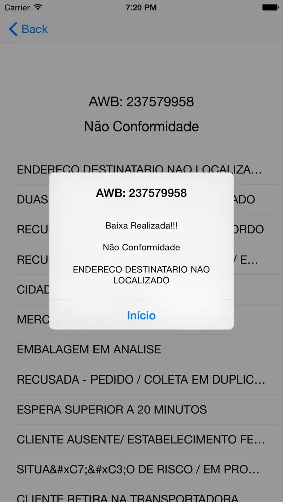 TEX Baixa Mobile Screenshots