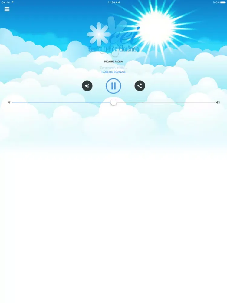 Zrzuty ekranu Rádio Cei Irmão Clarêncio iPad 