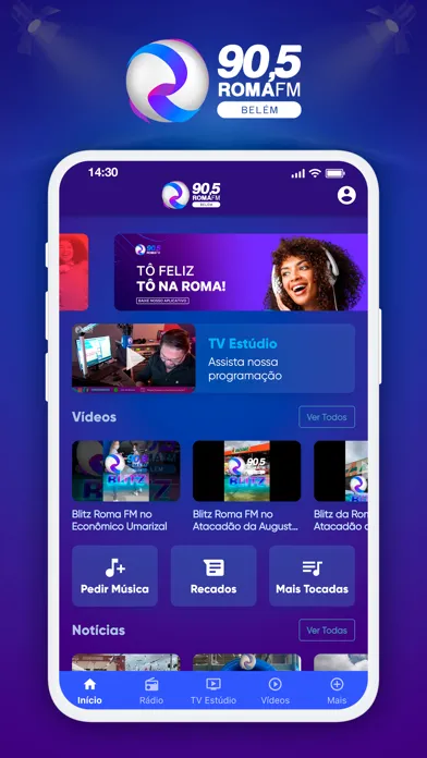 Screenshot di Rádio Roma FM - Belém