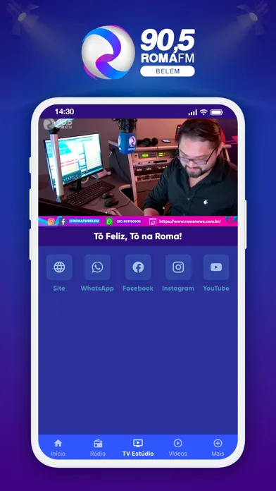 Screenshot di Rádio Roma FM - Belém