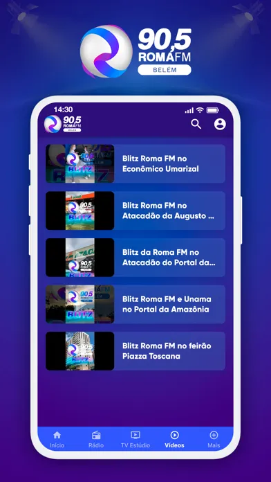 Screenshot di Rádio Roma FM - Belém