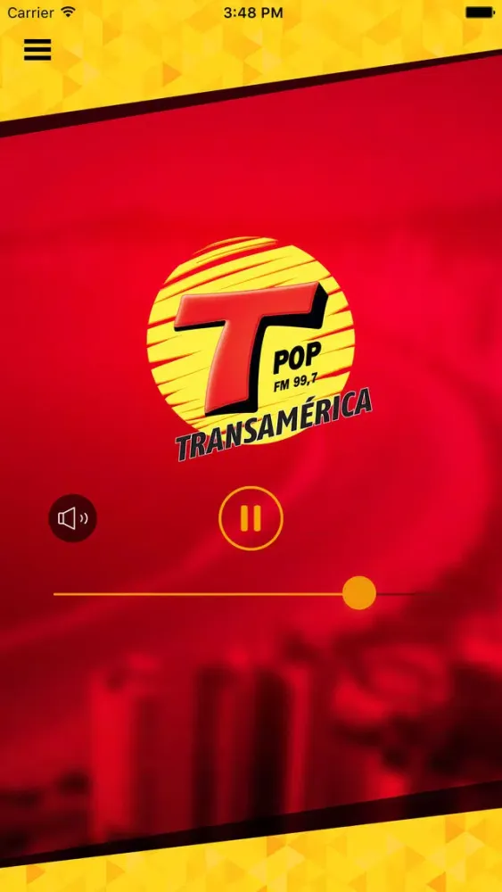 Captures d'écran de Rádio Transamérica POP 99.7 FM