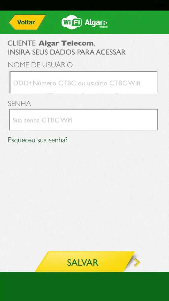 ภาพหน้าจอของ Algar Telecom Wifi