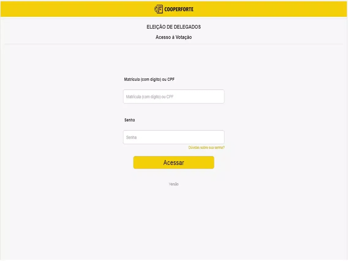 Screenshot di Eleição de Delegados iPad 