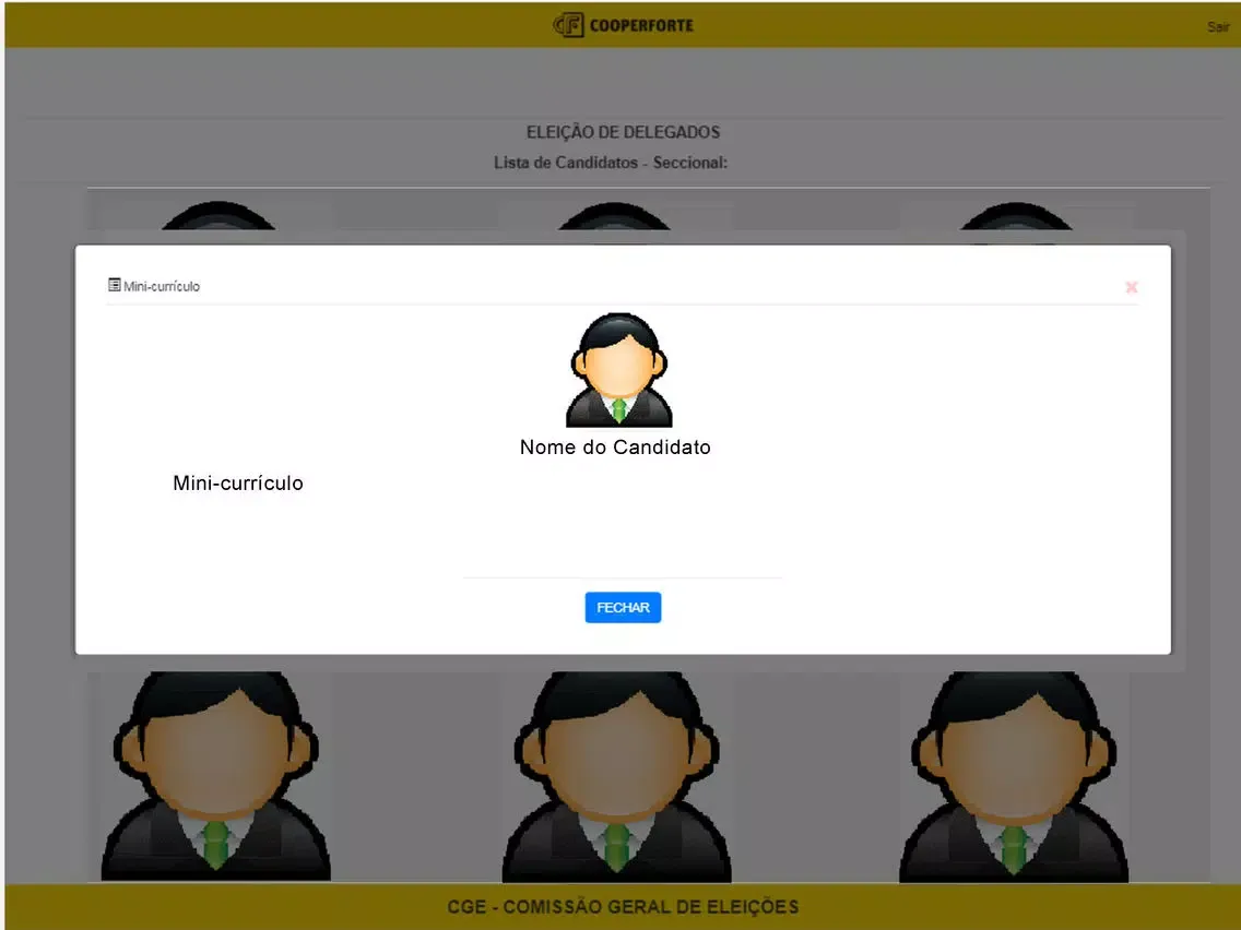 Screenshot di Eleição de Delegados iPad 