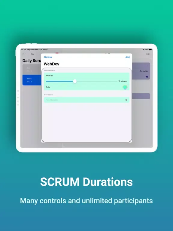 Scrum Meetings iPad  स्क्रीनशॉट
